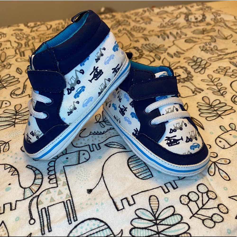 Child of Mine Cars and Trucks Infant Crib Shoes